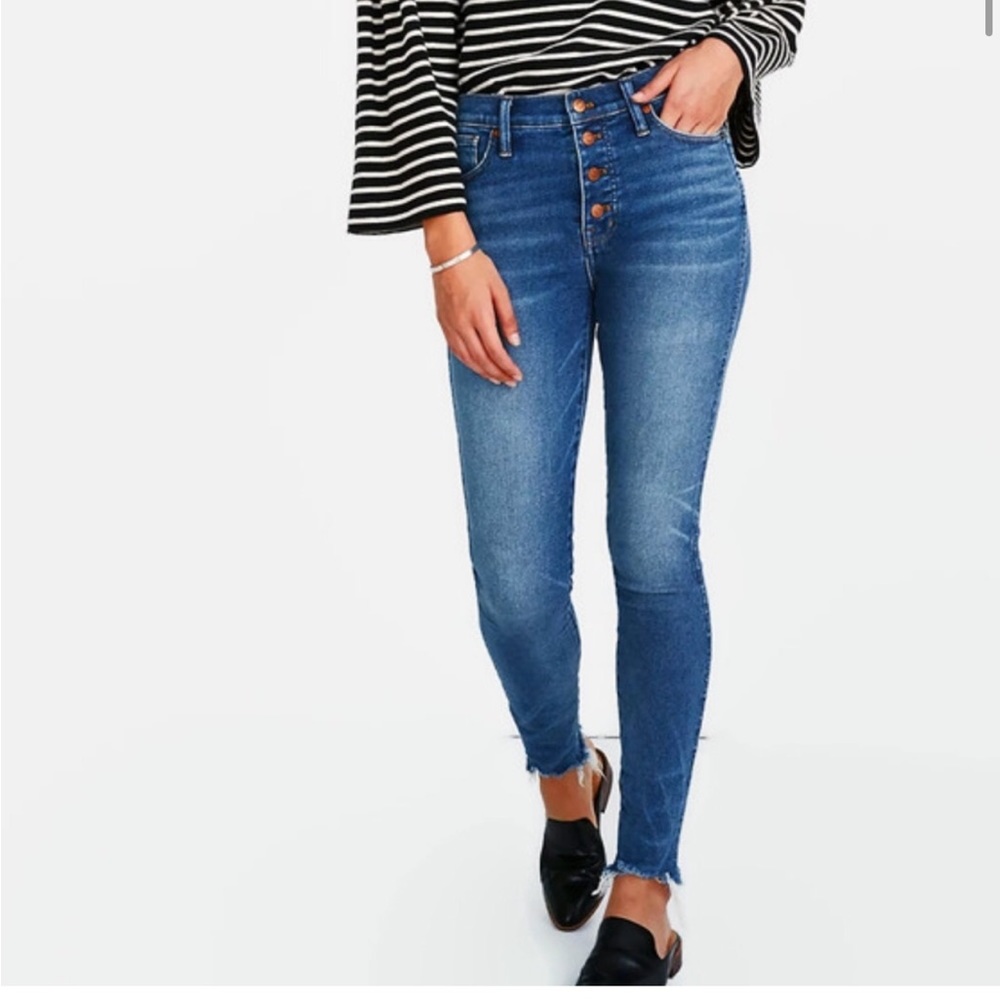 Madewell 10” High Rise Skinny Four Button Front Jeans size 29